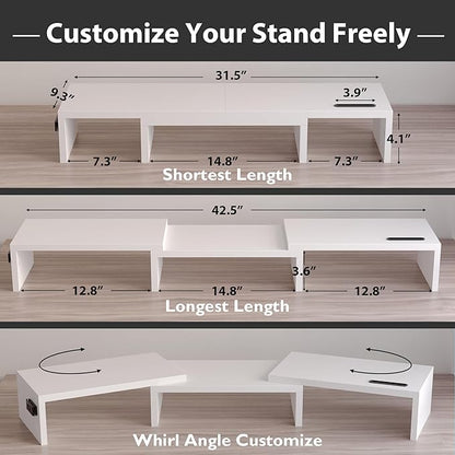 BONTEC Dual Monitor Stand Riser - Image 3