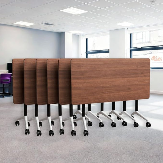 Goakwwuz Conference Room Table, Folding Conference Tables, Thicken Grey Tabletop by Goakwwuz
