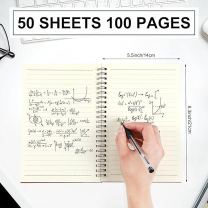Yahenda Spiral Notebook College Ruled Journals Notebooks Lined 8.3 x 5.5 Inch - Image 4