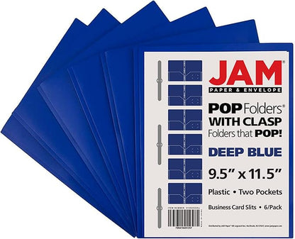 JAM PAPER Plastic Color POP Folders - Image 6