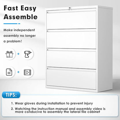 Pataku 4 Drawer File Cabinet - Image 9