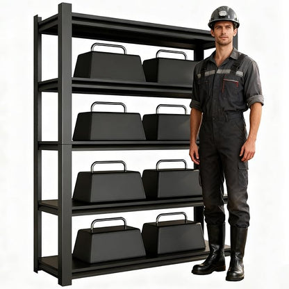 CBCNWR 72''H Garage Storage Shelves, 2500LBS Steel Heavy Duty Storage Shelves by CBCNWR