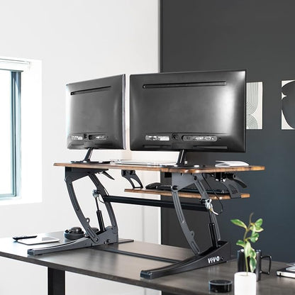 VIVO 36 inch Height Adjustable Stand Up Desk Converter, V Series, Quick Sit to - Image 7