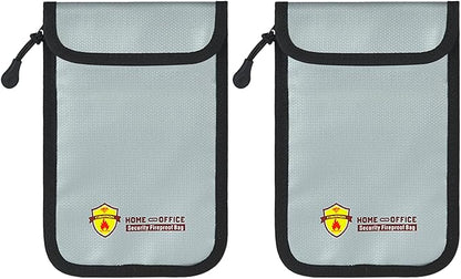 2 Pack Small Fireproof Bag, Fireproof Wallet Pouch, Non-itchy Waterproof Cash by Unknown