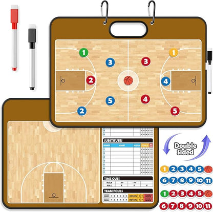 Torlam Magnetic Dry Erase Coach Board, Basketball Coaching Clipboard by Torlam