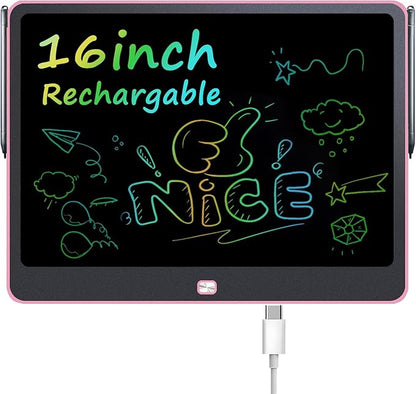 Rechargeable LCD Writing Tablet by QIAOBUQI
