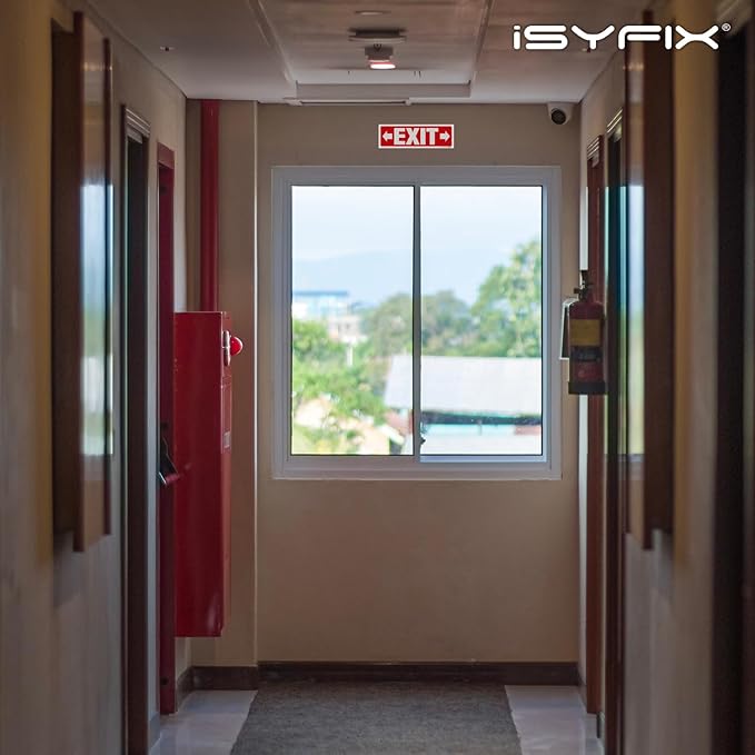 iSYFIX Exit Signs Stickers 12 Pack 12x4 Inch - Image 5