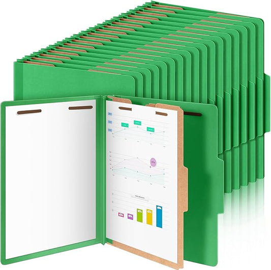 Skyygemm 48 Pcs Classification Folders Letter Size, 1 Divider Pressboard File by Skyygemm
