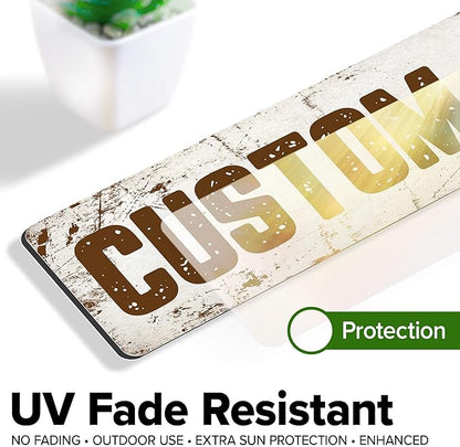 Custom Sign, Custom Street Sign, 11 Font Colors, 13 Font Styles, 4 Hole Options - Image 5