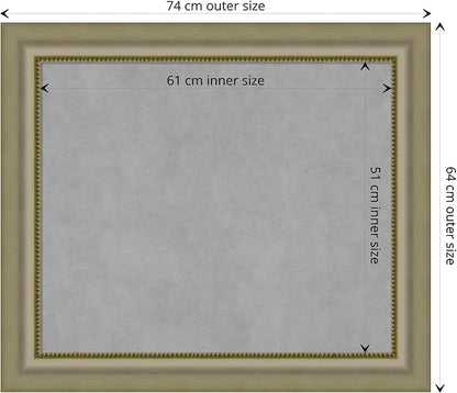 Amanti Art Silver Framed Magnetic Board 25x29 Medium Vision Board - Image 4