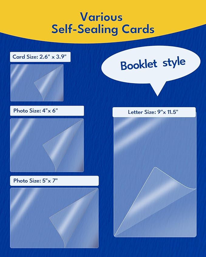 Uinkit 50-Pack Business Card Laminating Pouches, 10Mil Thick Double-Sided Seal - Image 10
