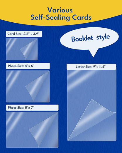 Uinkit 50-Pack Business Card Laminating Pouches, 10Mil Thick Double-Sided Seal - Image 10