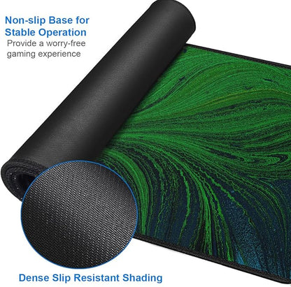 Large Mouse Pad, 31.5x15.7 inch Large Extended Computer Keyboard Mouse Mat - Image 4