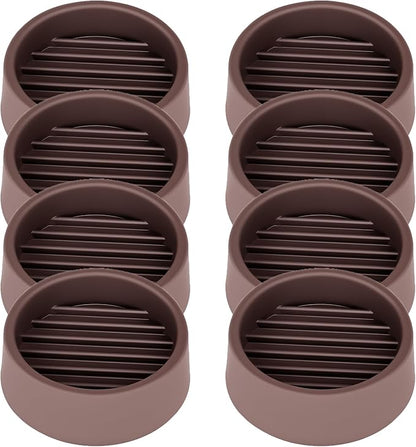 Non Slip Furniture Pads, 1.5” Round Rubber Caster Cups, Anti-Slip Gripper by VOCOMO