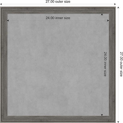 Amanti Art Grey Framed Magnetic Board 27x27 Medium Vision Board - Image 3