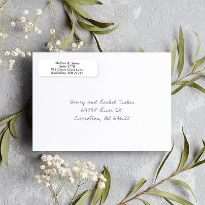 White Personalized Return Address Labels - Image 3