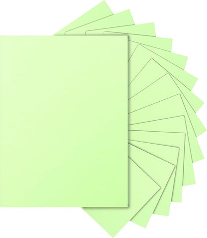 Silunkia 40 Sheets Light Green Cardstock 8.5 x 11 Craft Paper, 75lb Premium by Silunkia