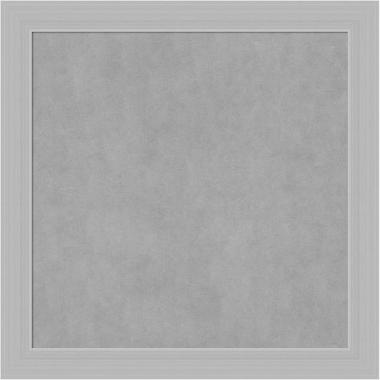 Amanti Art Silver Framed Magnetic Board 28x28 Medium Vision Board by AmantiArt