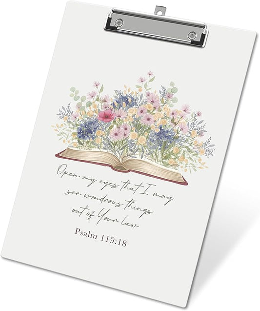 APIILVPQ Wild Flower Clipboard, Bible Verse Clipboards by Unknown