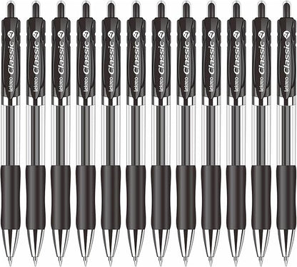 Lekreo Classic Retractable Gel Roller Pens, 0.7mm Fine Point - Image 2