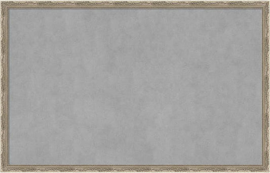 Amanti Art Silver Framed Magnetic Board 22x34 Large Vision Board by AmantiArt
