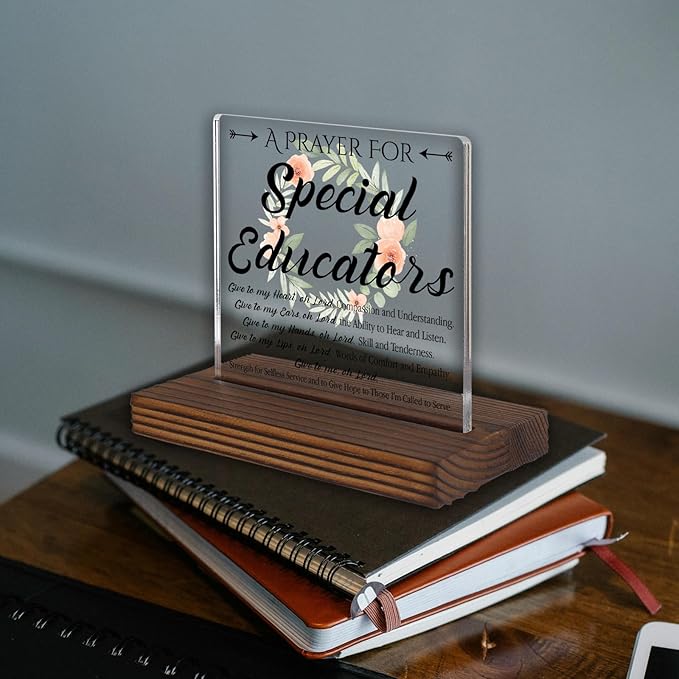 Special Educator Prayer Desk Sign, Christian Gift - Image 2