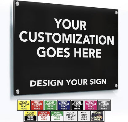 Custom Outdoor Metal Sign, Personalized Aluminum Safety and Business Sign by SpeedyOrders