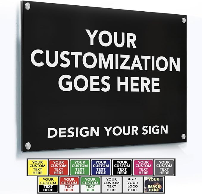 Custom Outdoor Metal Signs, Personalized Aluminum Signs, Customized Safety Signs by SpeedyOrders