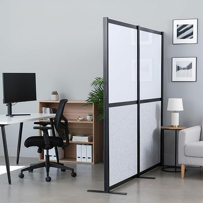VIVO Modular Wall System, 2 PET and Whiteboard Panels, Professional Office - Image 2