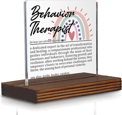 Behavior Therapist Gifts, Thank You Desk Sign by Pariveca