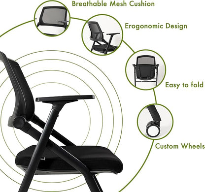 VACYOVKE 30 Pack Conference Room Chairs Guest Reception Chair - Image 6
