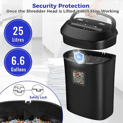 Ofitech Paper Shredder Cross-Cut Shredder - Image 3