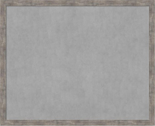 Amanti Art Silver Framed Magnetic Board 35x43 X-Large Vision Board by AmantiArt