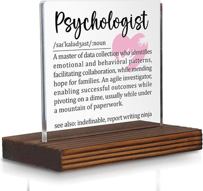 Psychologist Gifts, Appreciation Desk Sign by Pariveca