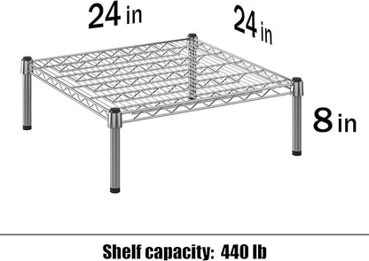 Regal Altair 24" Deep x 24" Wide x 8" Height Wire Shelving Kit | 1-Tier | NSF - Image 3