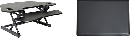 Rocelco 46" Height Adjustable Corner Standing Desk Converter by Rocelco