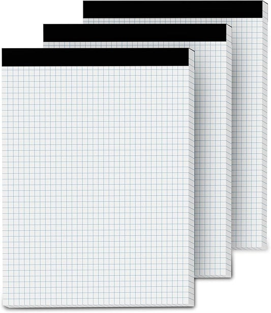 Aidunmis Graph Paper Pads 8.5 x 11, 4x4 Quad Ruled, 3 Pack Grid Paper Pad 8.5 x by Aidunmis