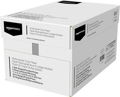 Amazon Basics Multipurpose Copy Printer Paper, 20 lb, 11 x 17 Inches, 5 Reams - Image 2