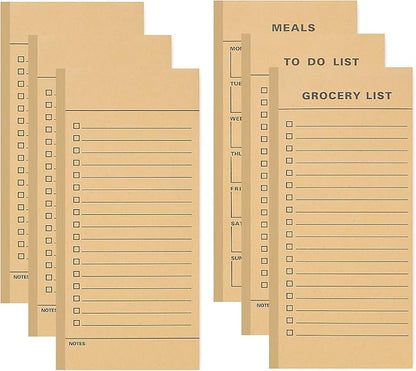 Utron 6 Pack Vintage Magnetic Notepads by Utron