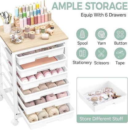 SYKIARIOL Rolling Storage Utility Cart - Image 3
