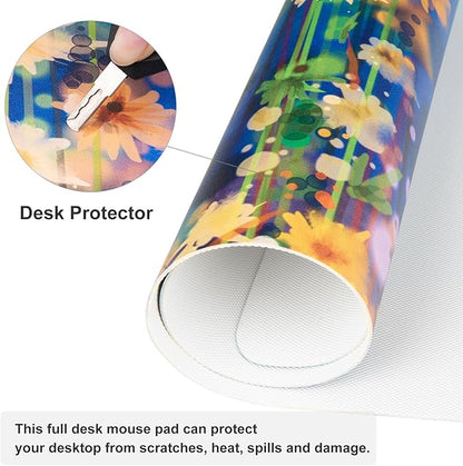QIYI Large Desk Pad, Waterproof PU Leather Mouse Pad - Image 5