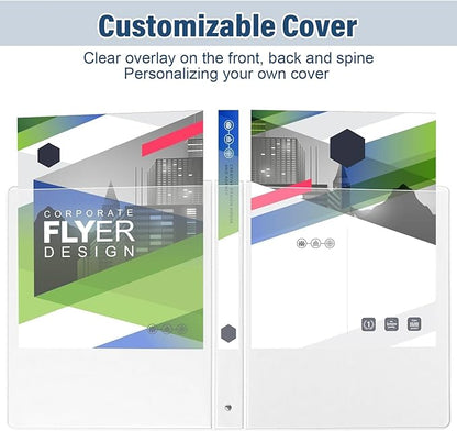 1-Inch 3-Ring-Binder with Pockets - Image 5
