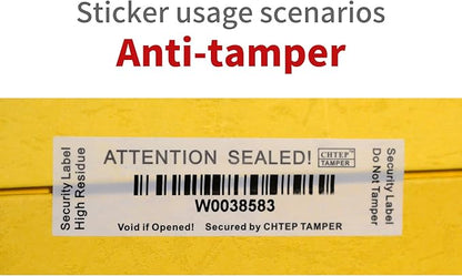 ChtepTamper 100 Pieces Total Transfer Tamper-Evident Stickers Security Labels - Image 4