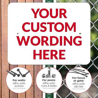 Custom Sign, Personalized Metal Signs, Customize - Image 4