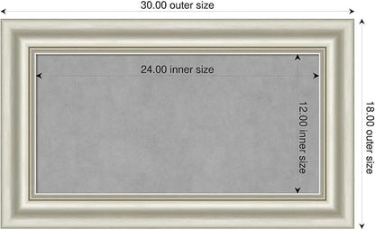 Amanti Art Silver Framed Magnetic Board 18x30 Small Vision Board - Image 2