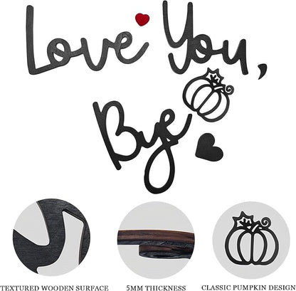Love You Bye Wood Sign, Fall Decoration - Image 5