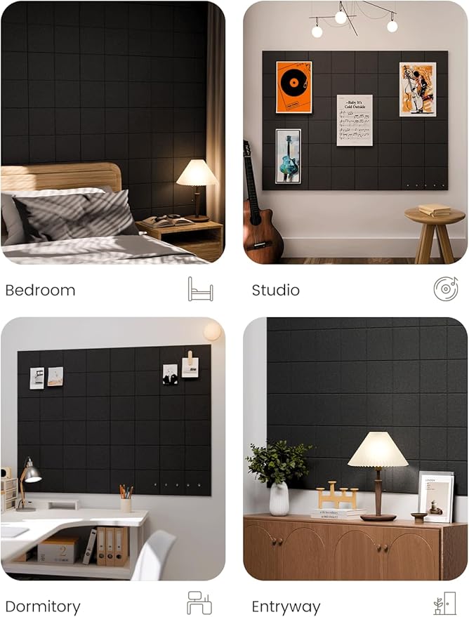 Large Felt Bulletin Board 48" x 36", Cork Board Alternative - Image 6
