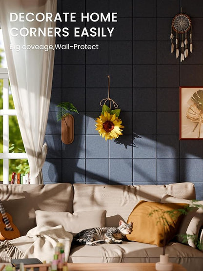 Bumusty Large Cork Board Alternative-47 x35 Felt Bulletin Board Tiles, - Image 4