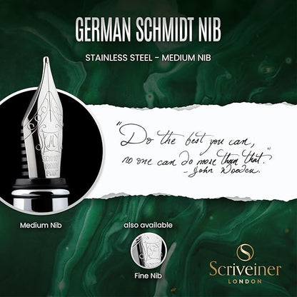 Scriveiner British Racing Green Fountain Pen - Image 5