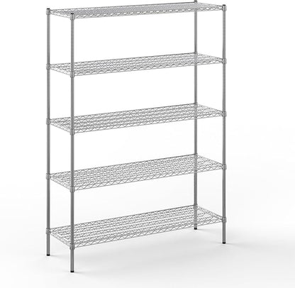 Regal Altair 18" Deep x 54" Wide x 74" Height Wire Shelving Kit | 5-Tier | NSF by Regal+Altair